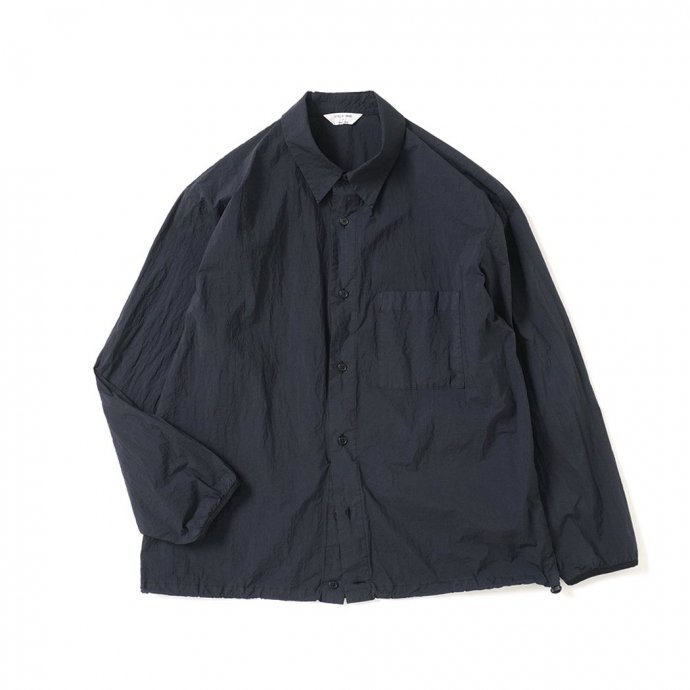 STILL BY HAND スティルバイハンド / BL01243 - BLACK NAVY リップストップナイロン シャツブルゾン