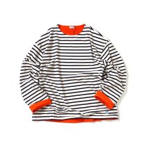 ORCIVAL Х / ΢ե꡼ ܡȥͥå ץ륪С BOAT NECK L/S WIDE PULLOVER OR-C0275 BDJ ECRU  MARINE (ORANGE)<img class='new_mark_img2' src='https://img.shop-pro.jp/img/new/icons20.gif' style='border:none;display:inline;margin:0px;padding:0px;width:auto;' />