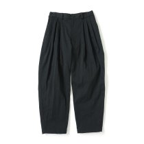 Kontor / 3 PLEAT NYLON PANTS - BLACK 3åʥѥ KON-PT04243