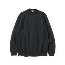 kontor/ ELASTIC YARN RIB KNIT - BLACK ֥˥å 롼ͥå KON-KN01243