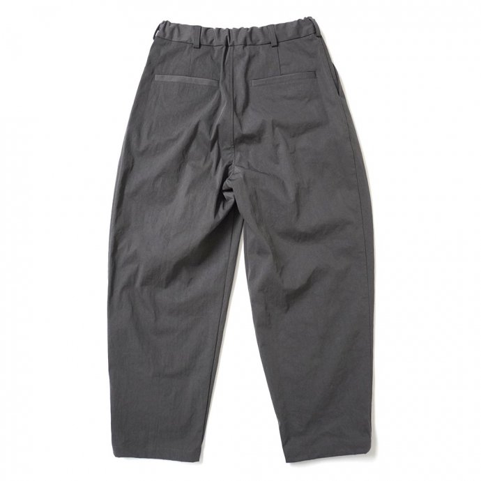 kontor/ 3 PLEAT NYLON PANTS - GREY 3タックナイロンパンツ KON-PT04243