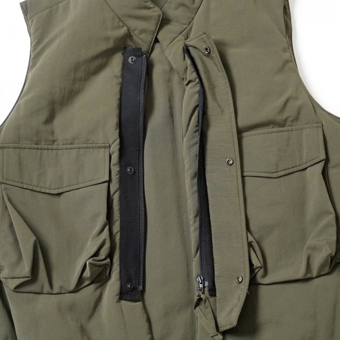 182778420 kontor/ PADDED FLAK VEST - OLIVE ѥǥåɥ٥ KON-VE01243 02