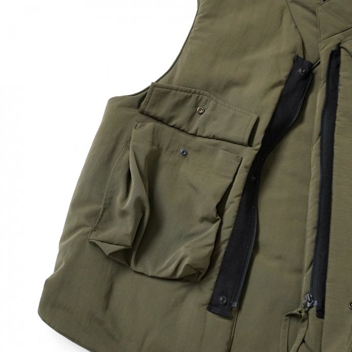 182778420 kontor/ PADDED FLAK VEST - OLIVE ѥǥåɥ٥ KON-VE01243 02