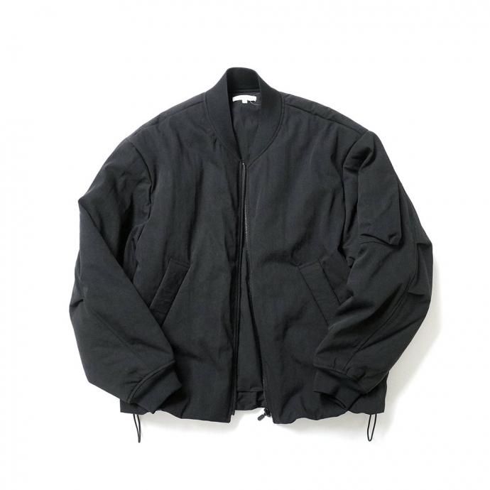 182780022 kontor/ PADDED FLIGHT JACKET - BLACK 󥵥졼ȥѥǥå ե饤ȥ㥱å KON-BL02243 02