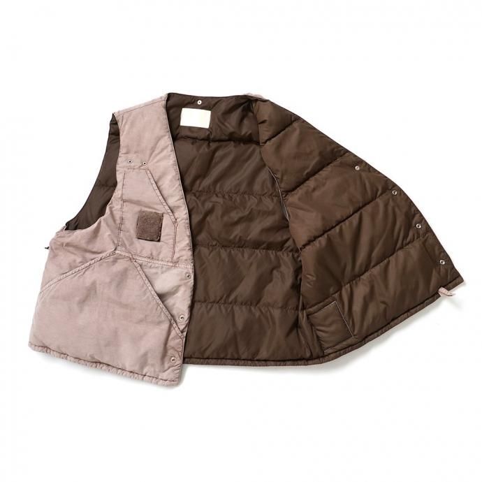 182891673 INNAT / HAND-DYED FISHING DOWN VEST - Beige INNAT06-V01 ٥󥬥 եå ٥ ١ 02