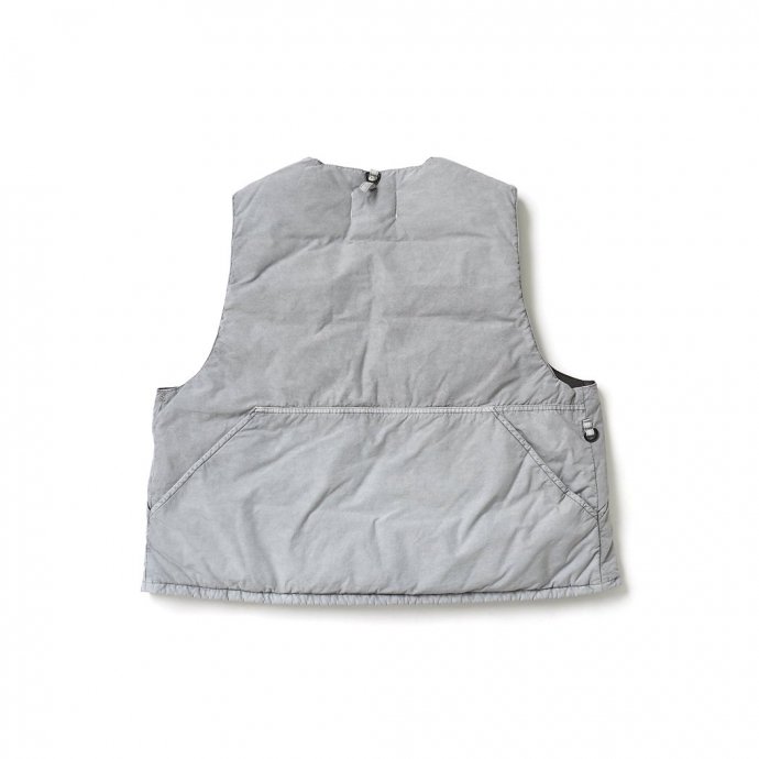 182891758 INNAT / HAND-DYED FISHING DOWN VEST - Gray INNAT06-V01 ٥󥬥 եå ٥ 졼 02