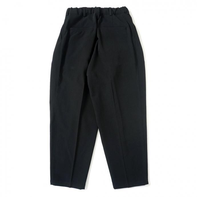 183073688 kontor/ 3 PLEAT WOOL PANTS - BLACK 3åѥ KON-PT02243 02