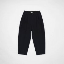 kontor/ 3 PLEAT WOOL PANTS - BLACK 3åѥ KON-PT02243