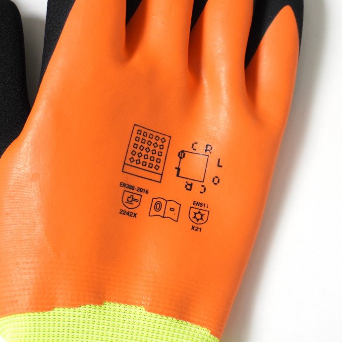  O-  / RUBBERIZED GLOVES ɿɴ 25W-02 - Orange 02