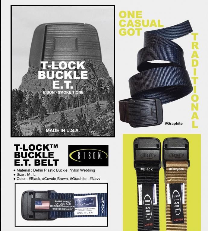 183432681 SMOKE T ONE / T-Lock Buckle E.T. Belt - Black ֥å BISON DESIGNS ٥<img class='new_mark_img2' src='https://img.shop-pro.jp/img/new/icons47.gif' style='border:none;display:inline;margin:0px;padding:0px;width:auto;' /> 02