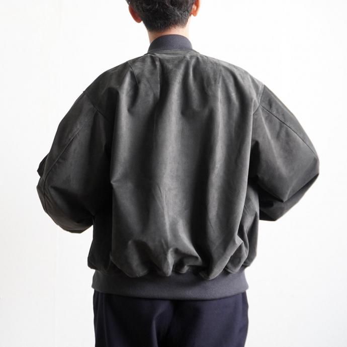 184033410 INNAT / SUEDE BOMBER JACKET - Black スウェードボマージャケット ブラック INNAT07-J06 02