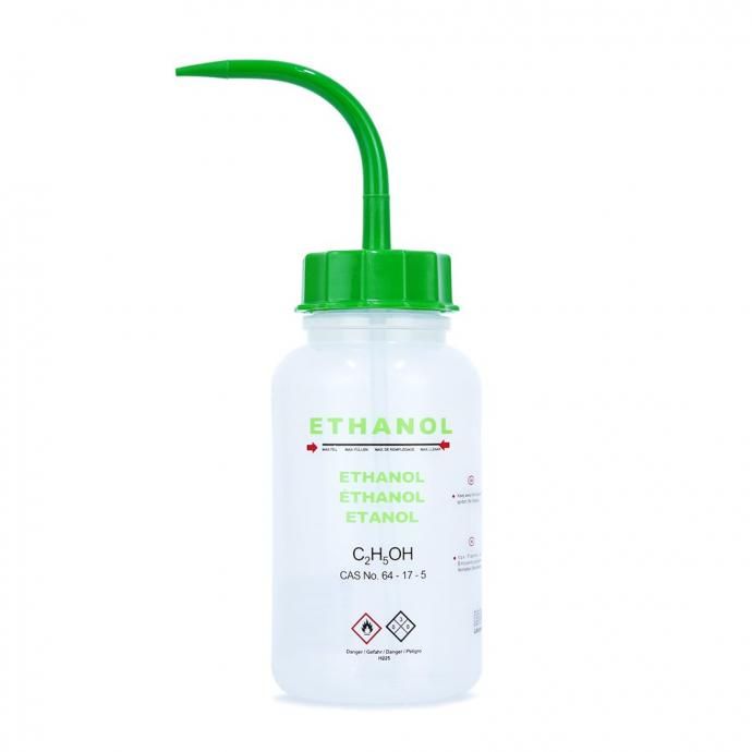 184390263 ISOLAB / Wash Bottles With Integral Tube - Ethanol/Green åܥȥ ꡼ 01