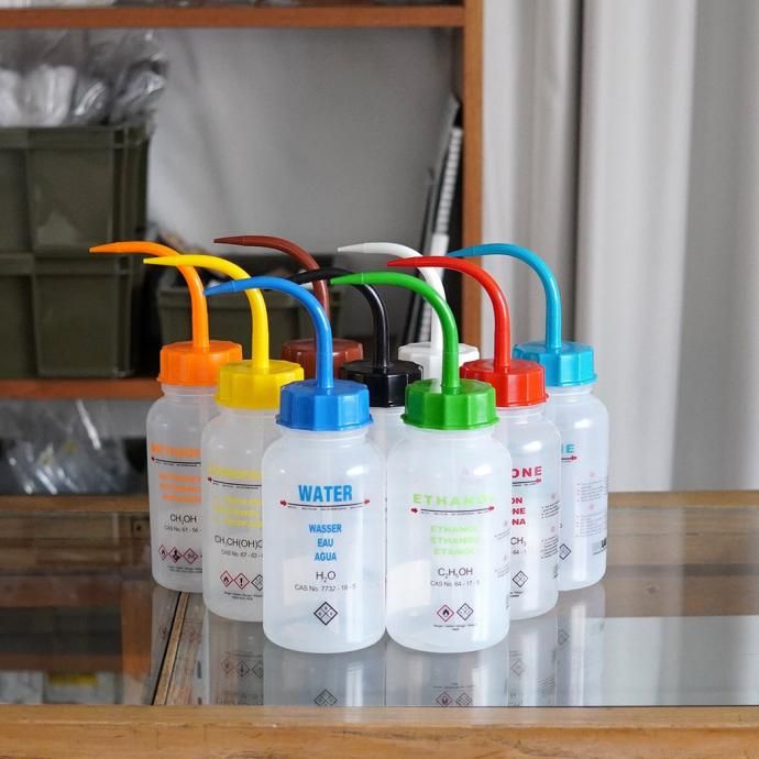 184390395 ISOLAB / Wash Bottles With Integral Tube - Methyl Ethyl Ketone/Brown ウォッシュボトル ブラウン 02