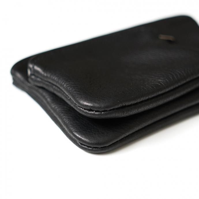 184566645 MOONSHINE LEATHER COMPANY / 4-inch Zippered Pouch - Black ࡼ󥷥㥤쥶ѥˡ åѡդݡ 4 ֥å 02