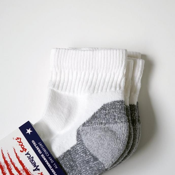 184567003 MADE IN AMERICA SOCKS / 2ڥ 󥯥륽å ۥ磻 Cotton Ankle 2 Pair Socks - White 02