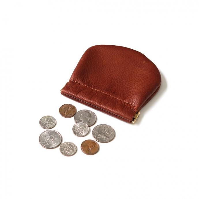 184567389 MOONSHINE LEATHER COMPANY / Pop Coin Pouch Large - Cognac ムーンシャインレザーカンパニー ポップコインポーチ コニャック 02