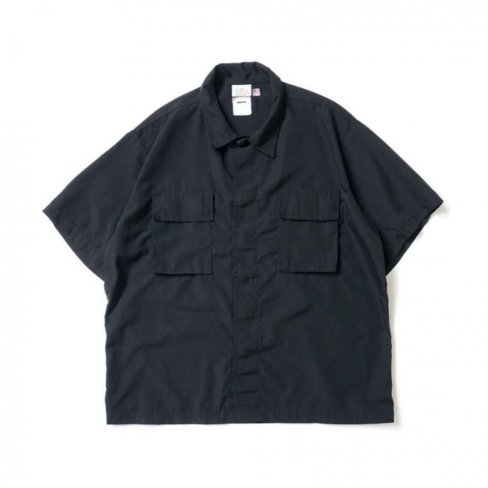 184797067 oddment / CUSTOM TACTICAL S/S SHIRTS REGULAR - Black リメイク半袖シャツ 01