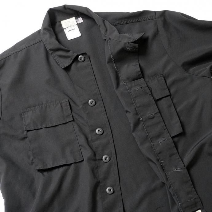 184797067 oddment / CUSTOM TACTICAL S/S SHIRTS REGULAR - Black リメイク半袖シャツ 02