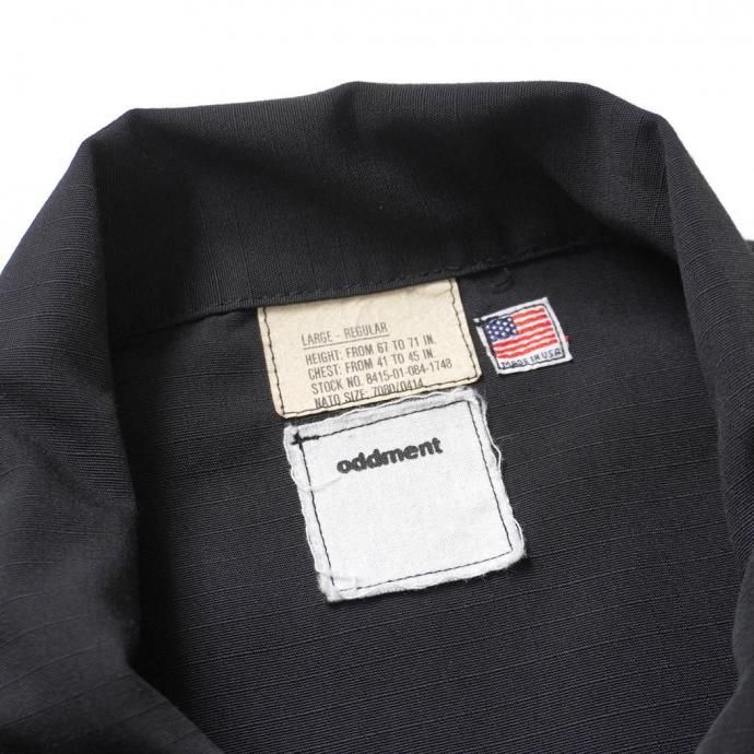 184797067 oddment / CUSTOM TACTICAL S/S SHIRTS REGULAR - Black リメイク半袖シャツ 02