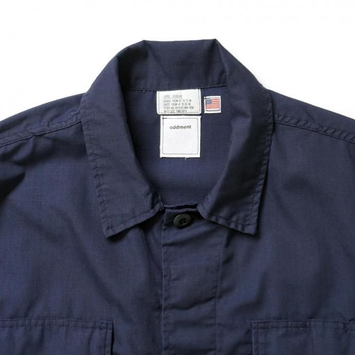 184797708 oddment / CUSTOM TACTICAL S/S SHIRTS REGULAR - Navy リメイク半袖シャツ 02