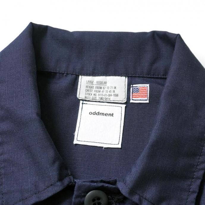 184797708 oddment / CUSTOM TACTICAL S/S SHIRTS REGULAR - Navy リメイク半袖シャツ 02