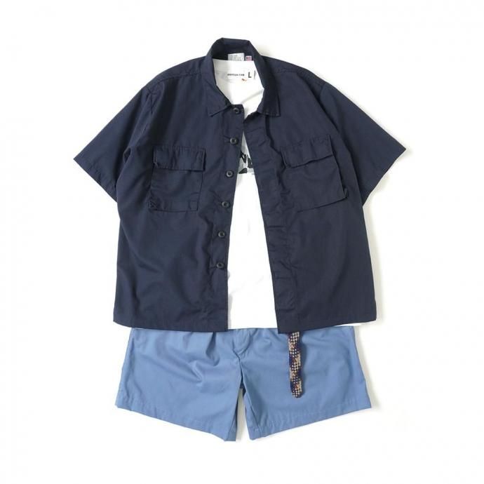 184797708 oddment / CUSTOM TACTICAL S/S SHIRTS REGULAR - Navy リメイク半袖シャツ 02