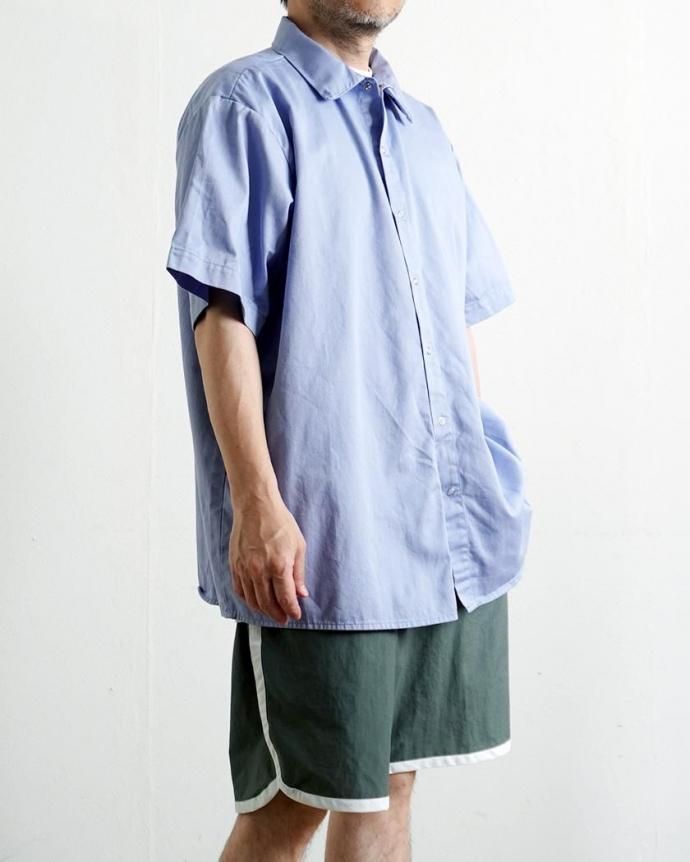 184797739 UNIVERSAL OVERALL Co. / Wrinkle-Resistant Cotton Work Shirt - Light Blue ˥С륪С Ⱦµ 845 02