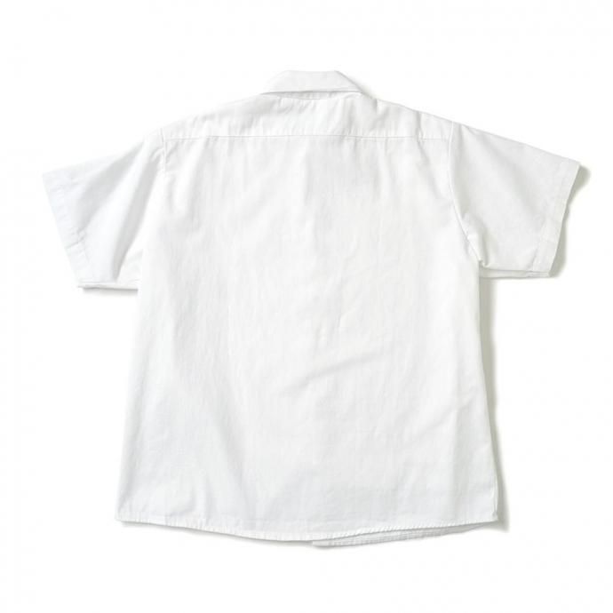 184797765 UNIVERSAL OVERALL Co. / Wrinkle-Resistant Cotton Work Shirt - White ユニバーサルオーバーオール 半袖ワークシャツ USA企画 02