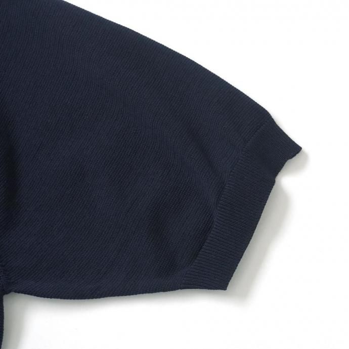 186072335 STILL BY HAND スティルバイハンド / KN03252 - DARK NAVY 半袖ニットTシャツ 02