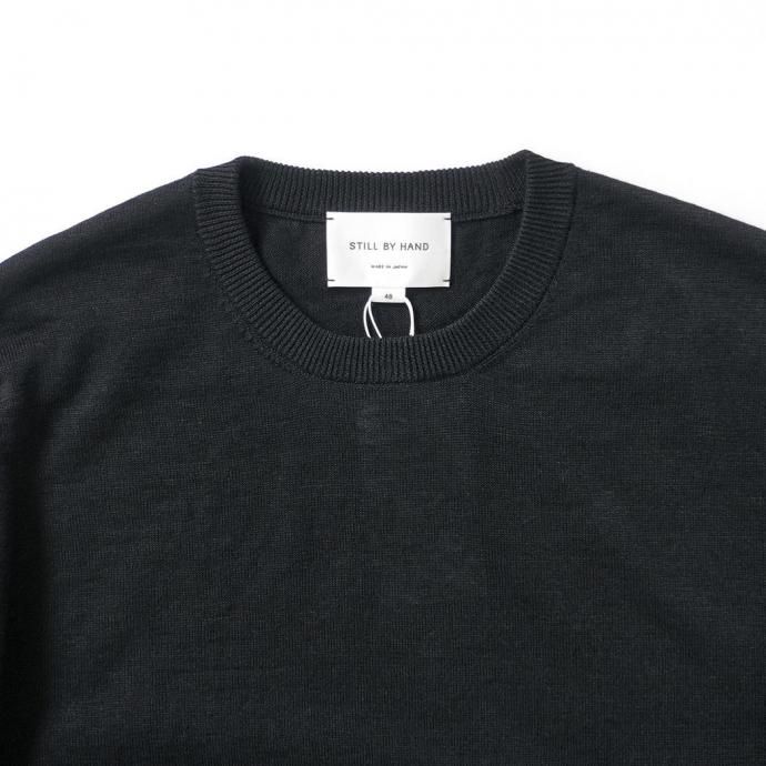 186174029 STILL BY HAND ƥХϥ / KN01252 - BLACK ͥ Ⱦµ˥åT 02