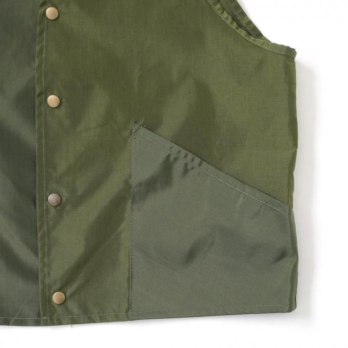 186280620 oddment / BED FRAME COVER VEST ナイロン フレームベッドカバー リメイクベスト 02
