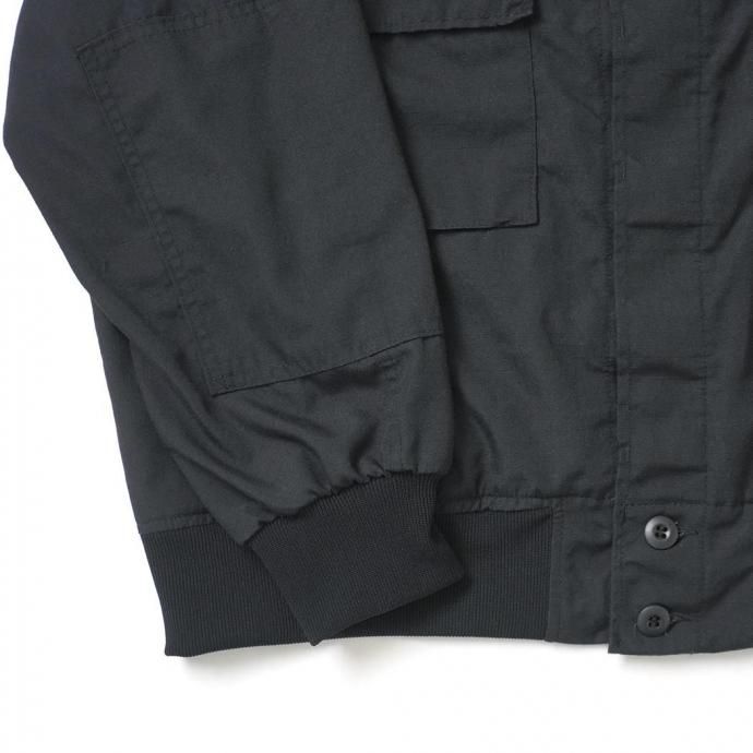 186281095 oddment / TACTICAL RIPSTOP JKT - Black フィールドジャケット リメイクノーカラーブルゾン 02