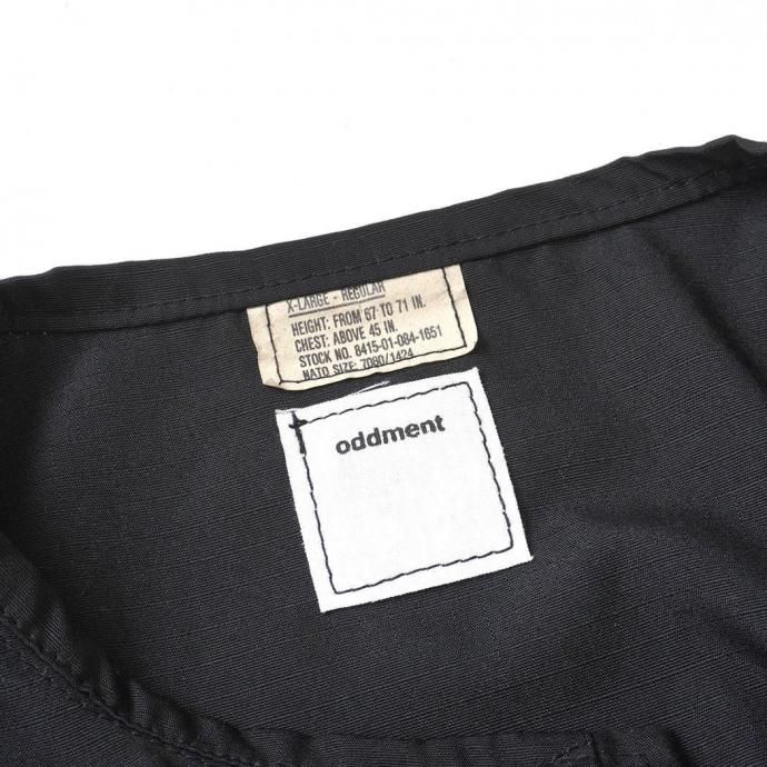 186281095 oddment / TACTICAL RIPSTOP JKT - Black フィールドジャケット リメイクノーカラーブルゾン 02
