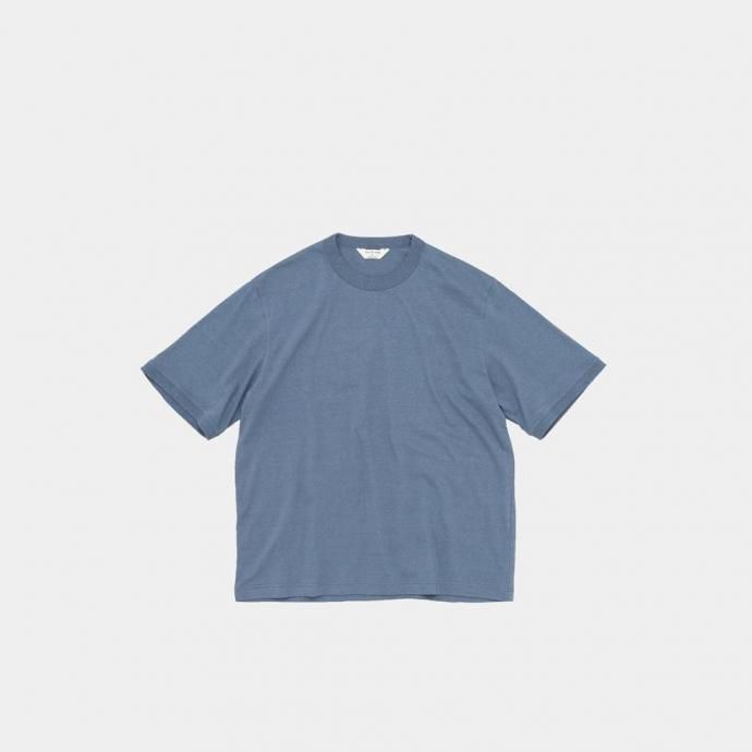 186298961 STILL BY HAND スティルバイハンド / CS07252 - SMOKE BLUE シルクネップ 半袖Tシャツ 01