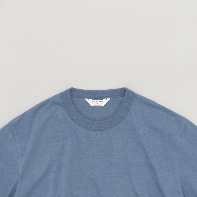 186298961 STILL BY HAND スティルバイハンド / CS07252 - SMOKE BLUE シルクネップ 半袖Tシャツ 02