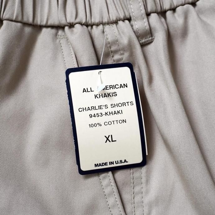 186323075 ALL AMERICAN KHAKIS / Charlie's Sea Island Poplin Shorts - Khaki ポプリンショーツ 02