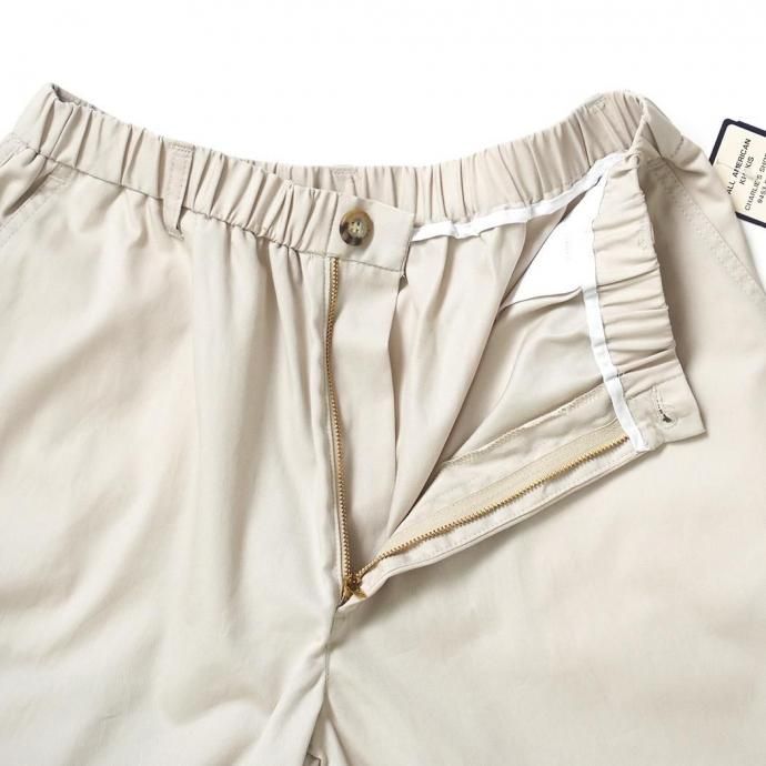 186323175 ALL AMERICAN KHAKIS / Charlie's Sea Island Poplin Shorts - Stone ポプリンショーツ 02