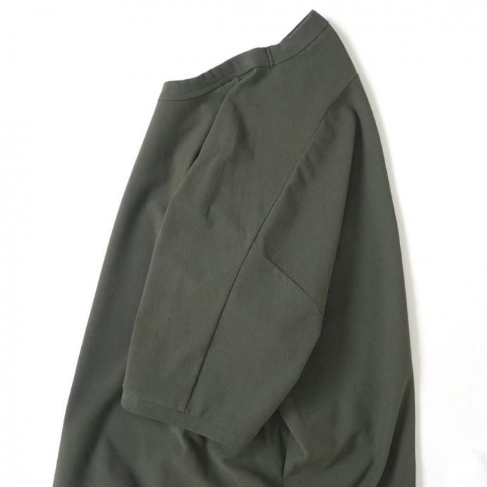 186368002 STILL BY HAND スティルバイハンド / CS01252 - DARK OLIVE ドルマンスリーブ 半袖Tシャツ 02