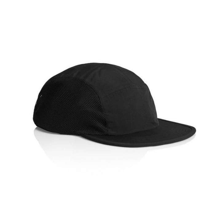 186409428 AS Colour / Active Finn Cap - Black サイドメッシュ ナイロン5パネルキャップ ブラック 02