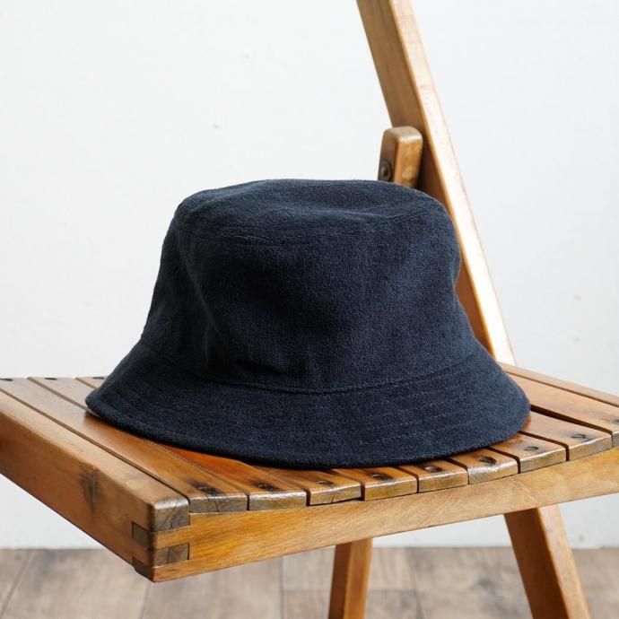 186409492 AS Colour / Terry Bucket Hat - Navy テリー バケットハット ネイビー パイル素材 01