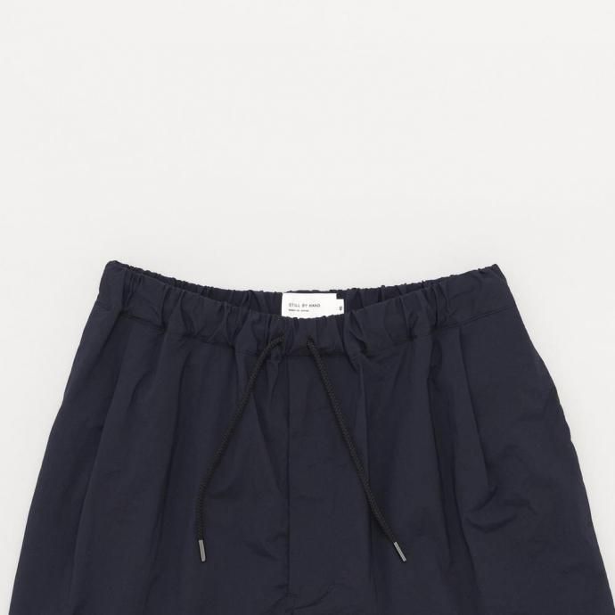 186582813 STILL BY HAND / PT01252 - NAVY ナイロン ワイドイージーパンツ 02
