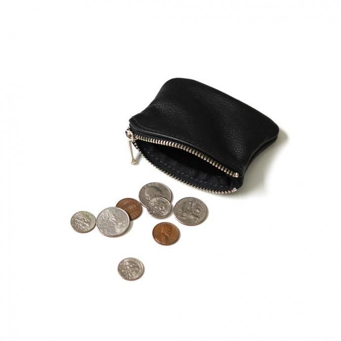 MOONSHINE LEATHER COMPANY / 4-inch Zippered Pouch - Chocolate ムーンシャインレザーカンパニー ジッパー付きポーチ 4インチ ブラウン 02