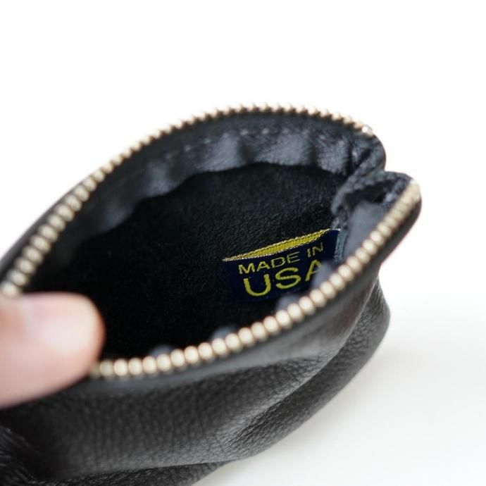 MOONSHINE LEATHER COMPANY / 4-inch Zippered Pouch - Chocolate ムーンシャインレザーカンパニー ジッパー付きポーチ 4インチ ブラウン 02