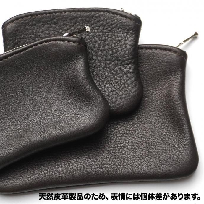 MOONSHINE LEATHER COMPANY / 4-inch Zippered Pouch - Chocolate ムーンシャインレザーカンパニー ジッパー付きポーチ 4インチ ブラウン 02
