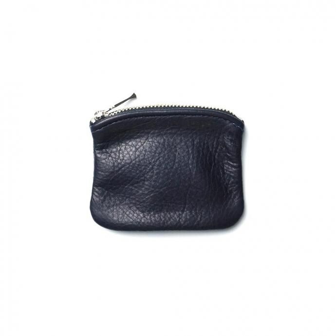 MOONSHINE LEATHER COMPANY / 4-inch Zippered Pouch - Navy ムーンシャインレザーカンパニー ジッパー付きポーチ 4インチ ネイビー 01