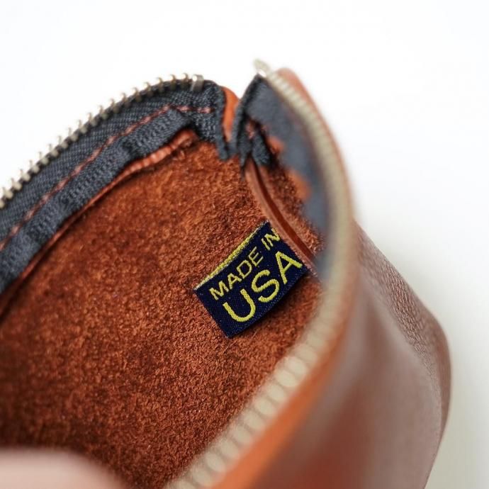 MOONSHINE LEATHER COMPANY / 6-inch Zippered Pouch - Navy ムーンシャインレザーカンパニー ジッパー付きポーチ 6インチ ネイビー 02