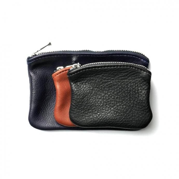 MOONSHINE LEATHER COMPANY / 6-inch Zippered Pouch - Navy ムーンシャインレザーカンパニー ジッパー付きポーチ 6インチ ネイビー 02