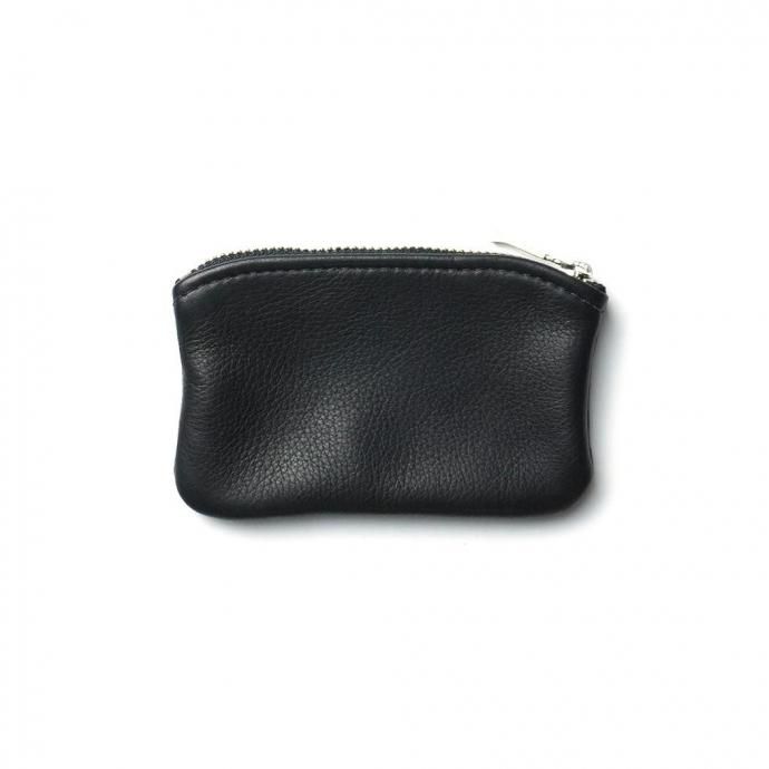 MOONSHINE LEATHER COMPANY / 5-inch Zippered Pouch - Black ムーンシャインレザーカンパニー ジッパー付きポーチ 5インチ ブラック 02