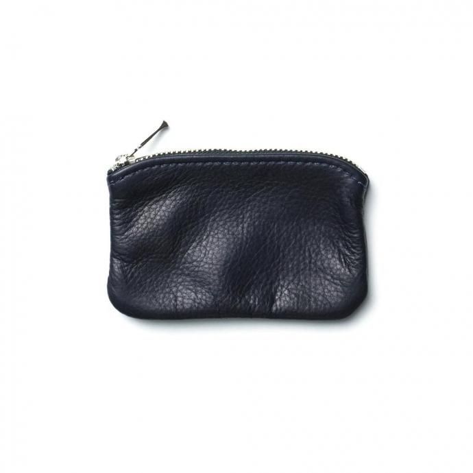 MOONSHINE LEATHER COMPANY / 5-inch Zippered Pouch - Navy ムーンシャインレザーカンパニー ジッパー付きポーチ 5インチ ネイビー 01