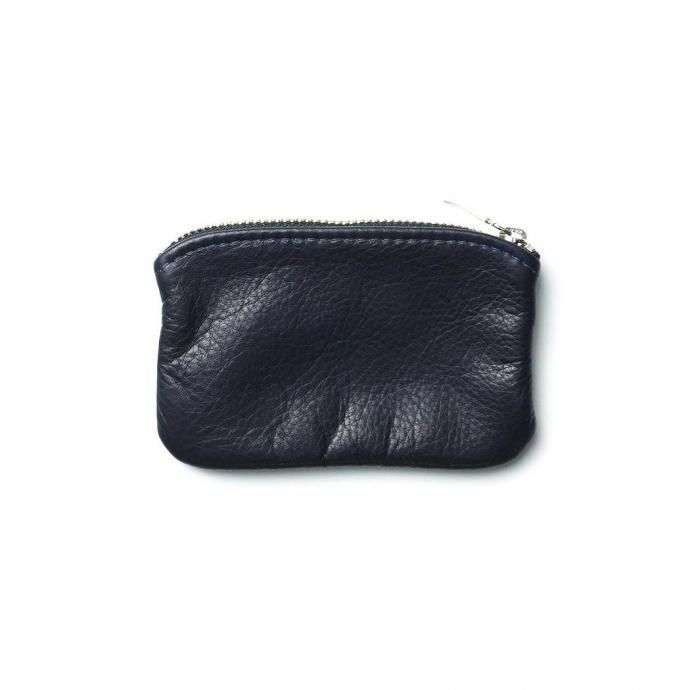 MOONSHINE LEATHER COMPANY / 5-inch Zippered Pouch - Navy ムーンシャインレザーカンパニー ジッパー付きポーチ 5インチ ネイビー 02